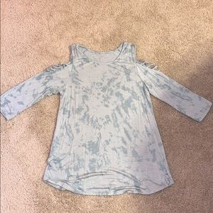 Women’s Maurices Cold Shoulder Pastel Mint Green Top